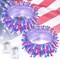 2-Pack Red, White, and Blue Battery Operated Fairy Lights - 66ft Total 200-LED 4th of July String Lights with Timer - 8-Mode Waterproof Patriotic Twinkle Lights for 2026 Sestercentennial & Independence Day Decor